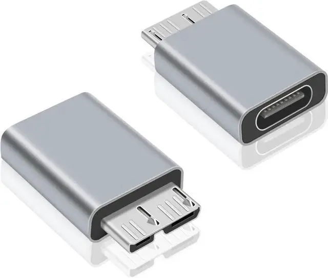 Main image of Aomoproing USB C to Micro B Adapter, 2-Pack 5Gbps Type C Cable, USB C 3.1 Hard Drive Cable Support Data and Charging for Type C 3.0 External Portable SSD HDD
