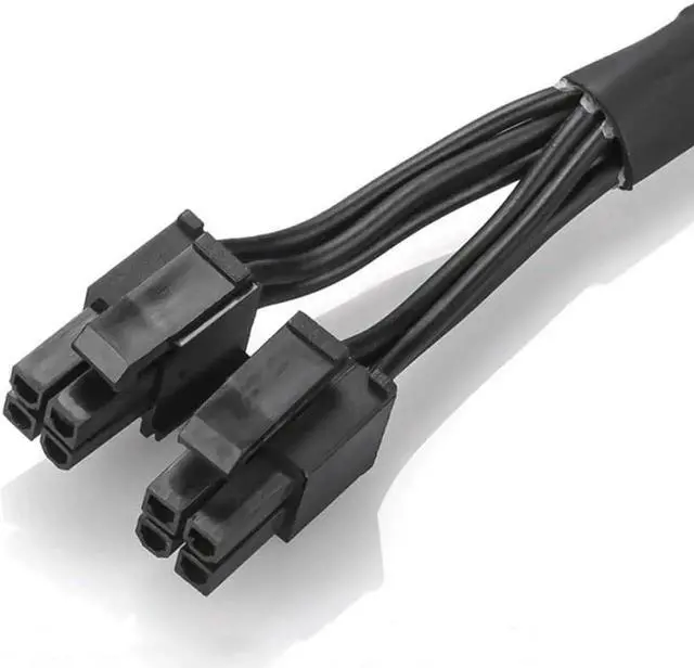 Alt view image 4 of 4 - CPU 8Pin to 8pin 4+4Pin Power supply Cable Braided Net Sleeved for C.orsair HX1200 HX1000 HX850 HX750 PLATINUM Fully Modular RM Series RM450 550 650 750 850 1000W (63cm)