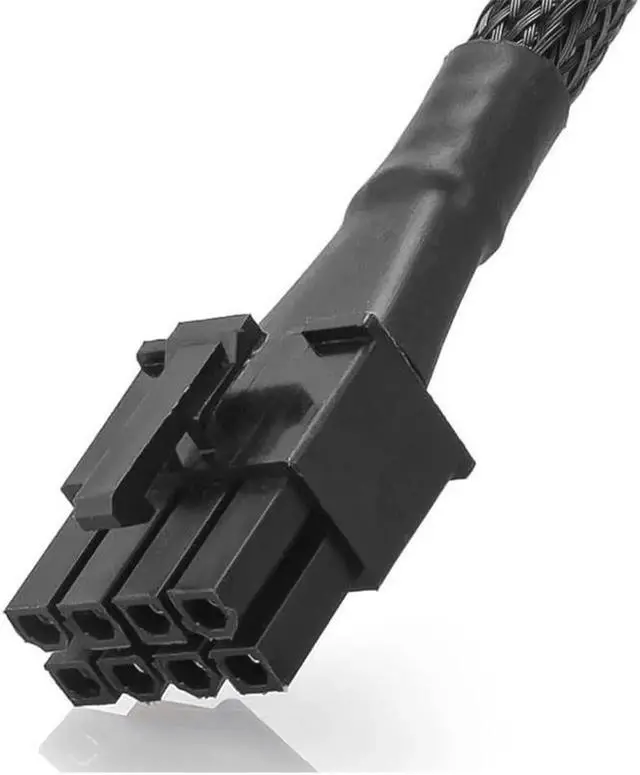 Alt view image 2 of 4 - CPU 8Pin to 8pin 4+4Pin Power supply Cable Braided Net Sleeved for C.orsair HX1200 HX1000 HX850 HX750 PLATINUM Fully Modular RM Series RM450 550 650 750 850 1000W (63cm)