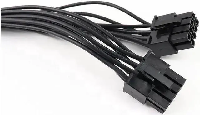 Alt view image 2 of 6 - Aomoproing  PCI express 8pin to Dual 6+2Pin Power supply Cable PCIe 8 Pin 1 to 2 Spliter For CX850M CX750M CX600M CX500M CX430M PSU