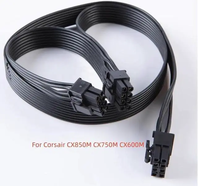 Main image of Aomoproing  PCI express 8pin to Dual 6+2Pin Power supply Cable PCIe 8 Pin 1 to 2 Spliter For CX850M CX750M CX600M CX500M CX430M PSU