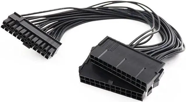 Main image of Dual Psu Power Supply 24 Pin Extension Cable For Atx Motherboard,24 Pin 20 + 4 Dual Multiple Psu Power Supply Cable Sp Adapter Extension Kit