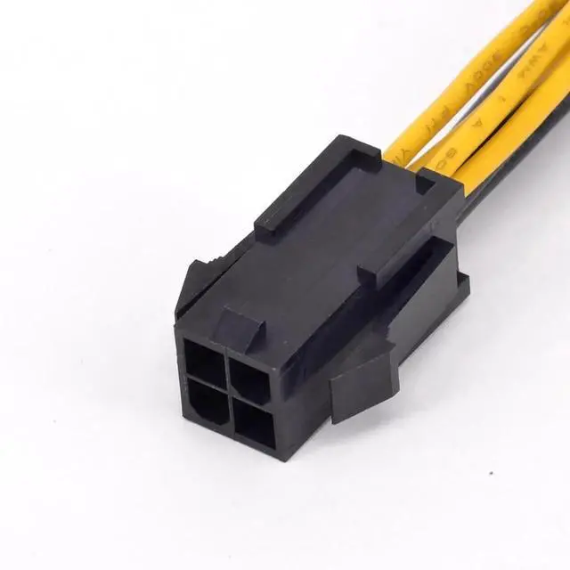 Alt view image 4 of 6 - Aomoproing 4Pin CPU Power supply Extension Cord Cable 18 AWG Y Splitter ATX 12V P4 Power Port Female 1 to 2 Female Connector Cable 20cm