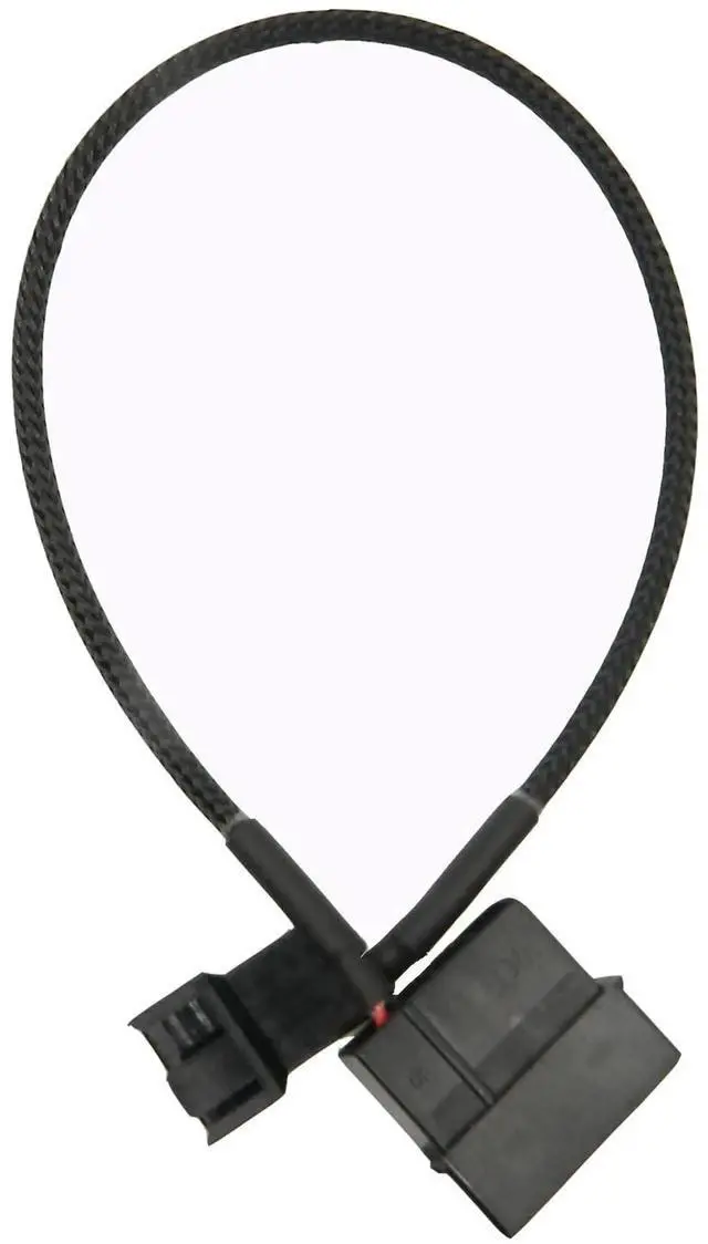 Alt view image 3 of 4 - Aomoproing  4Pcs 4 Pin PWM Fan Splitter Adapter Cable, 4pin MOL-ex Fan Splitter Cable Extension Power Cable 1 to 1 12v Black Sleeved Braided Computer PC Case Cooler Fan Power Splitter Adapter Cable