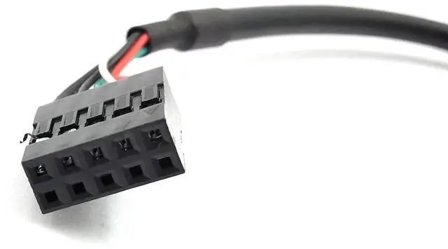 Alt view image 4 of 6 - Aomoproing 9 pin USB Header to USB Cable, USB 2.0 Type A Male to Dupont 9 Pin Female Header Motherboard Cable Cord (AM to 9Pin 0.2M)(2 Pack)