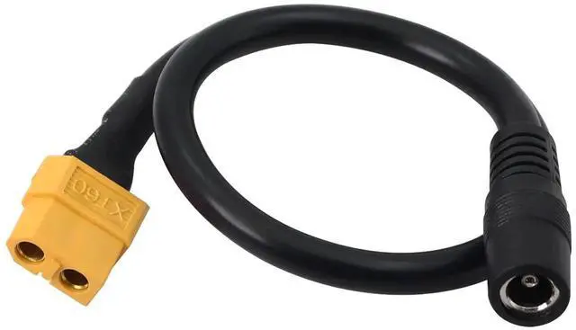 Alt view image 5 of 7 - Aomoproing  XT60 Charging Cable XT-60 Female Bullet Connector to Female DC 5.5mm X 2.5mm Power Cable for FPV Monitor Power (F/F DC5525) 2pcs