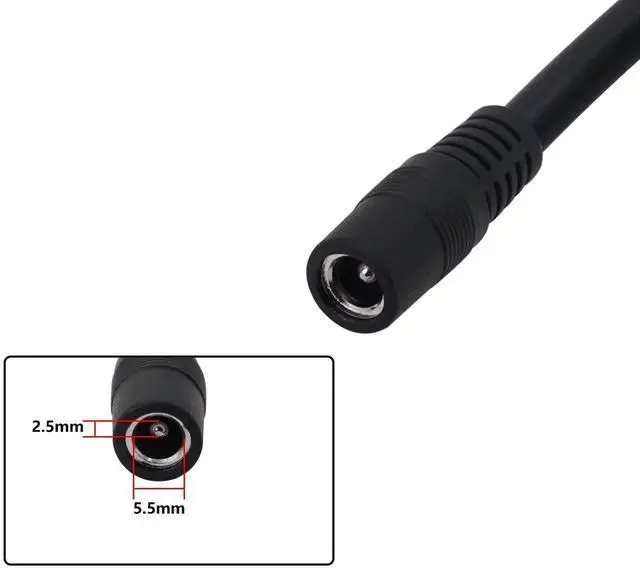 Alt view image 6 of 7 - Aomoproing  XT60 Charging Cable XT-60 Female Bullet Connector to Female DC 5.5mm X 2.5mm Power Cable for FPV Monitor Power (F/F DC5525) 2pcs