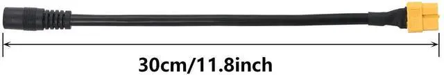 Alt view image 2 of 7 - Aomoproing  XT60 Charging Cable XT-60 Female Bullet Connector to Female DC 5.5mm X 2.5mm Power Cable for FPV Monitor Power (F/F DC5525) 2pcs