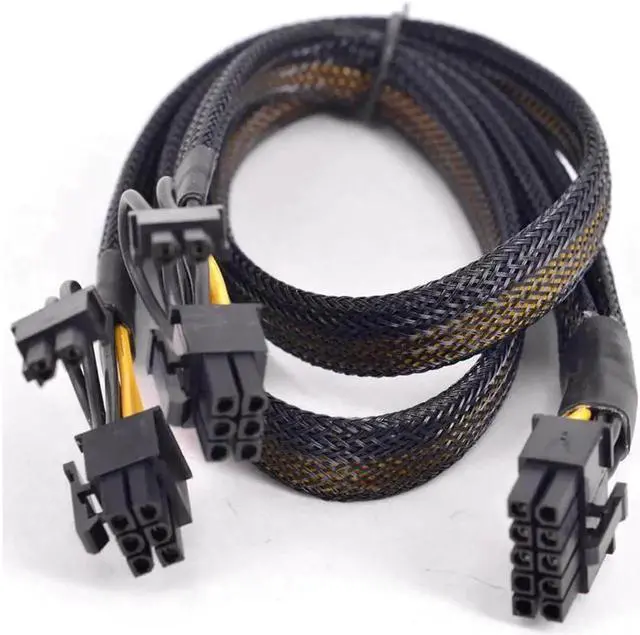 Alt view image 3 of 3 - Aomoproing For HP ProLiant DL380 G6 G7 PCI-e Graphics Card Power Supply Cable 10 Pin to Dual 6+2 Pin 8 Pin Sleeve Flat cable