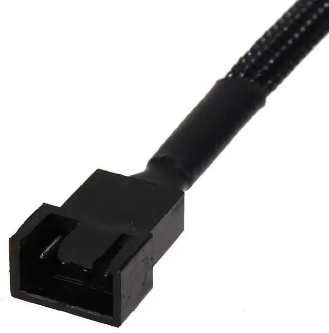 Alt view image 7 of 7 - 2 Pack SATA to 3 Pin / 4 Pin PMW 12V PC Case Fan Power Adapter Cable, 3-Pin or 4-Pin (PWM Connector) to 15 Pin SATA Computer Cooler Cooling Fan Power Cable