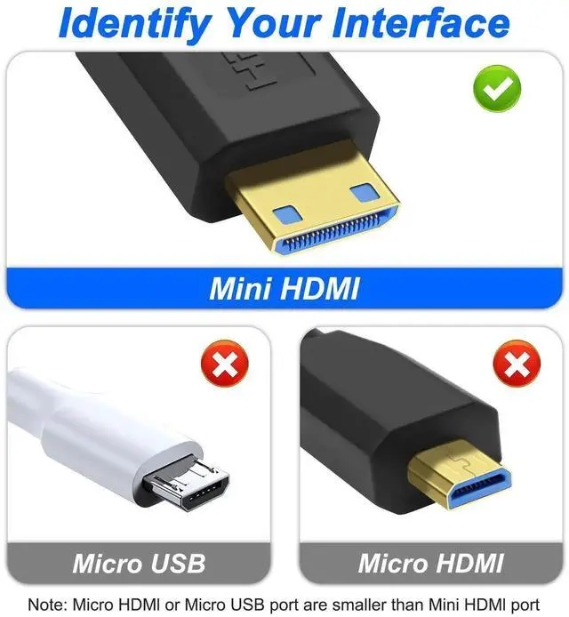 Alt view image 7 of 7 - AOMOPROING 8K Mini HDMI to HDMI 2.1 Coiled Cable Mini HDMI Male to HDMI Male Spring Bidirection Adapter Cord Support 8K@60Hz 4K@120Hz 48Gbps for Camera/Camcorder/Latop/Tablet -1.2M/3.9FT