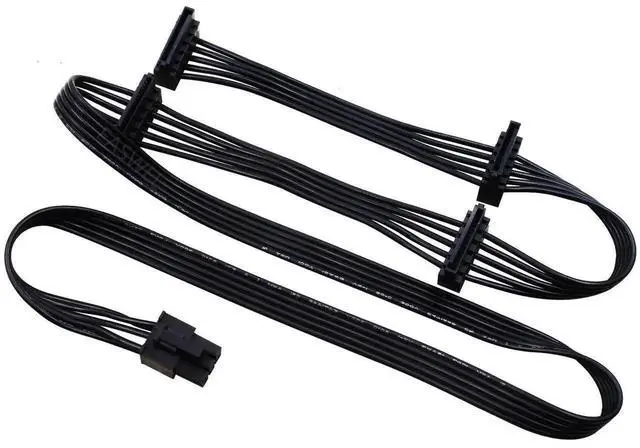Main image of Aomoproing  PCIe 6pin to 4 SATA Power Supply Cable for Seasonic FOCUS Plus Gold 850 750 650