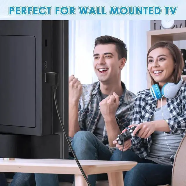 Alt view image 2 of 7 - AOMOPROING HDMI Extension Cable Left Angle 1.5 Feet 4K HDMI Extender Cable Male to Female Adapter Cord 90 Degree HD Video Converter Short Wire for Monitor, Laptop, Projector, HDTV