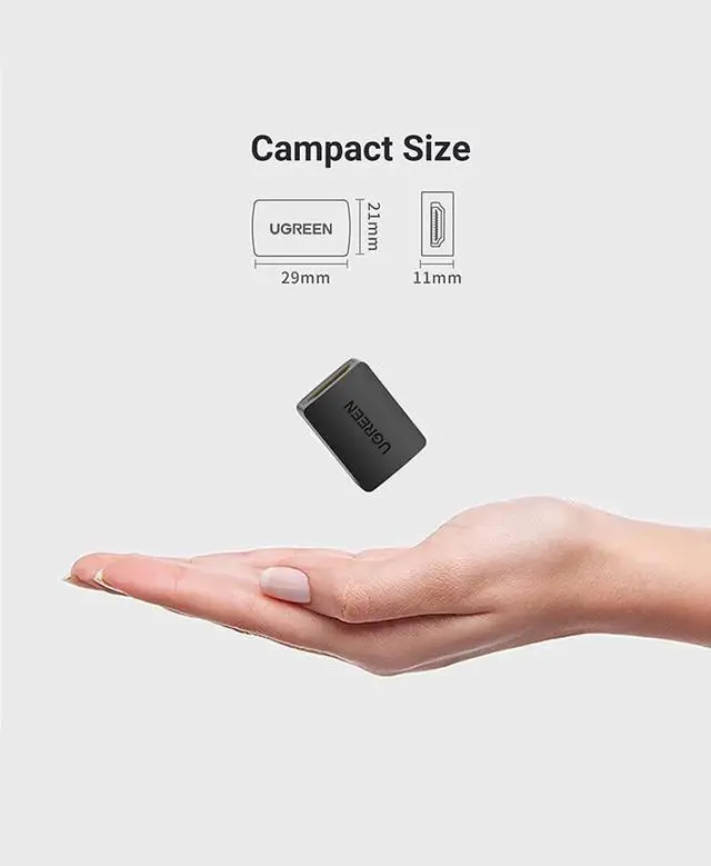 Alt view image 4 of 7 - AOMOPROING HDMI Coupler 2 Pack 4K HDMI Adapter Female to Female HDMI Connector 3D 4K HDMI Extender Compatible with HDTV Roku TV Stick Chromecast Nintendo Switch Xbox One Playstation PS4 Laptop PC