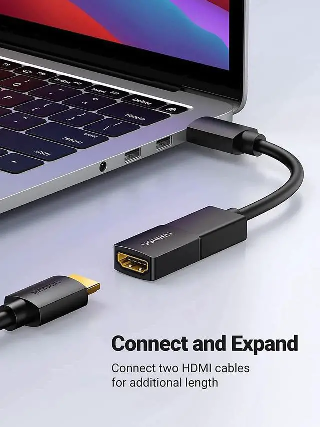 Alt view image 6 of 7 - AOMOPROING HDMI Coupler 2 Pack 4K HDMI Adapter Female to Female HDMI Connector 3D 4K HDMI Extender Compatible with HDTV Roku TV Stick Chromecast Nintendo Switch Xbox One Playstation PS4 Laptop PC