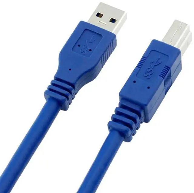 Alt view image 6 of 7 - Aomoproing USB 3.0 Cable - Type A-Male to Type B-Male - 3 Feet (1 Meter) - Round Blue