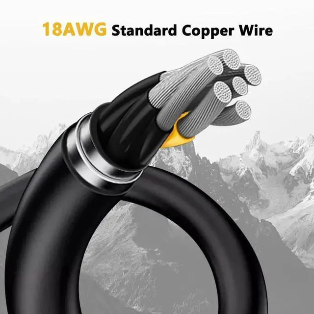 Alt view image 5 of 6 - Aomoproing CPU 8 Pin Splitter, Female to Male Power Supply EPS Converter Adapter Extension Sleeved Cable for Motherboard 9.5-inch(24cm)