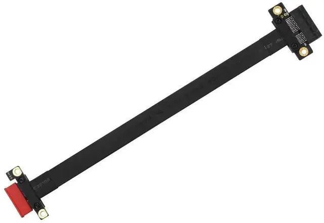 Alt view image 4 of 6 - Aomoproing   PCI-e PCI Express 36PIN 1X Extender Extension Cable with Gold-Plated Connector (180 Degree 20cm pcie Riser Cable)