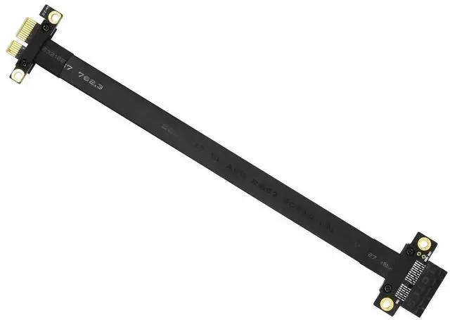 Main image of Aomoproing   PCI-e PCI Express 36PIN 1X Extender Extension Cable with Gold-Plated Connector (180 Degree 20cm pcie Riser Cable)