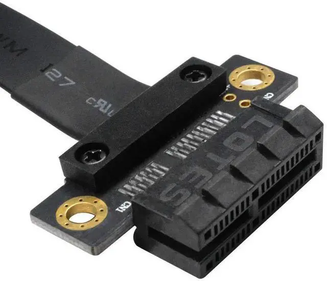 Alt view image 5 of 6 - Aomoproing   PCI-e PCI Express 36PIN 1X Extender Extension Cable with Gold-Plated Connector (180 Degree 20cm pcie Riser Cable)