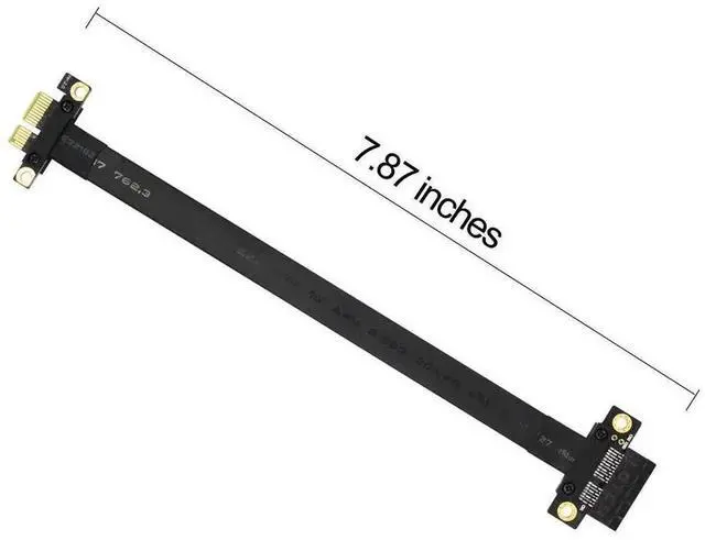 Alt view image 2 of 6 - Aomoproing   PCI-e PCI Express 36PIN 1X Extender Extension Cable with Gold-Plated Connector (180 Degree 20cm pcie Riser Cable)