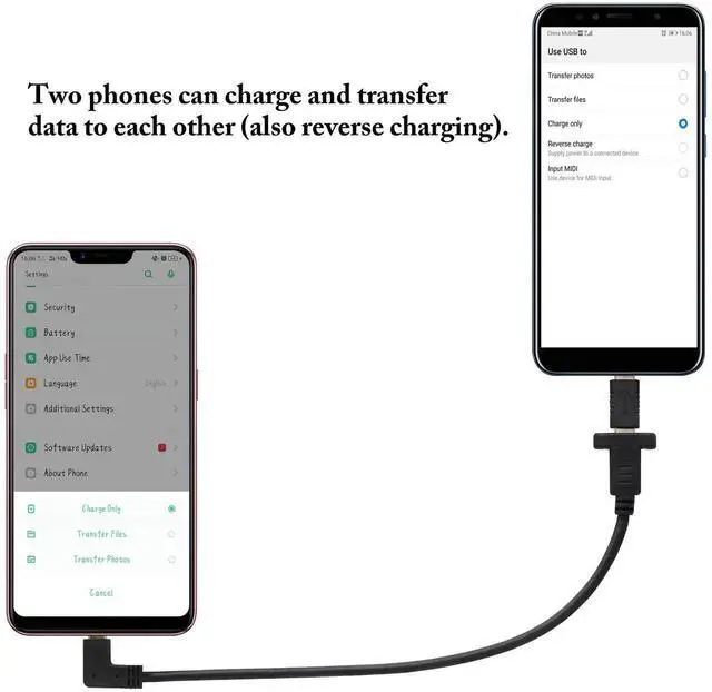 Alt view image 4 of 7 - AomoproingRight&Left Angled 3.1Type C Cable Gen 2 (3A) 90 Degree USB 3.1 Type C Male to Female Panel Mount Screw Cable,Supports Charging,Data,Audio,Video Cable for Laptop,Tablet,Mobile Phone(0.3M/1ft)