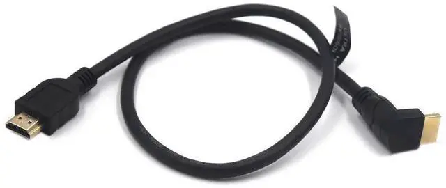 Alt view image 4 of 7 - AOMOPROING 2 Feet 48Gbps HDMI 8K@60Hz Ultra HD Cable, Straight Male to Up Angle Male HDMI 2.1 High Speed Shield Cord for Xbox TV PS4 PS5 Switch, Support 4K@120Hz, 3D Dynamic HDR