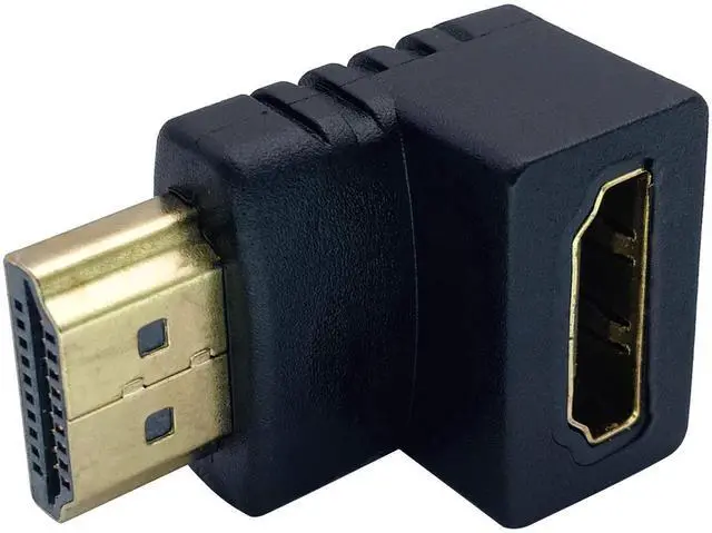 Alt view image 5 of 7 - AOMOPROING 270 Degree HDMI Adapter Right Angle Gold Plated 19 Pin HDMI Male to Female Coupler Connector for 3D and 4K Ultra HD TV Stick HDMI Cable Extension Converter(2 Pack-Down)