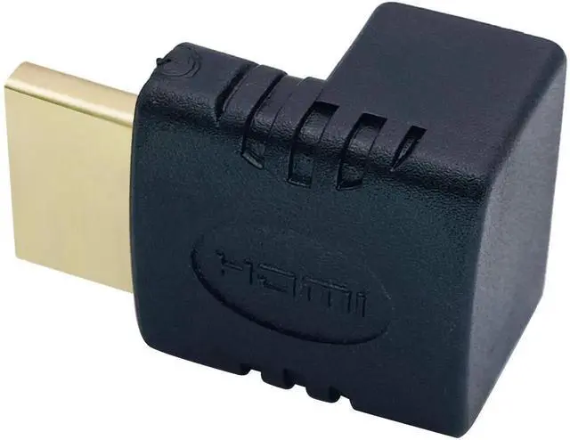 Alt view image 3 of 7 - AOMOPROING 270 Degree HDMI Adapter Right Angle Gold Plated 19 Pin HDMI Male to Female Coupler Connector for 3D and 4K Ultra HD TV Stick HDMI Cable Extension Converter(2 Pack-Down)