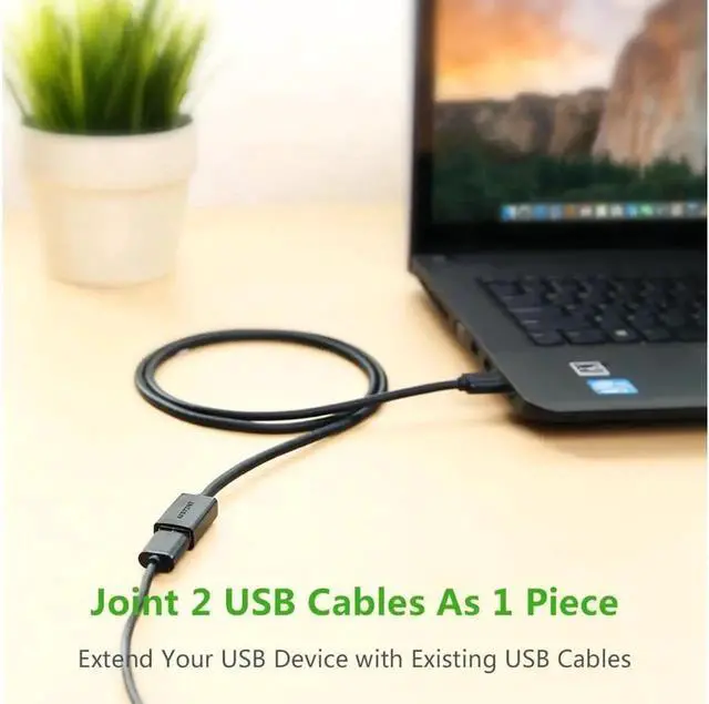 Alt view image 2 of 6 - USB Extension Cable USB 3.0 High Speed Extender Cord Type A Male to A Female for Oculus VR, Playstation, Xbox,USB Flash Drive, Card Reader, Hard Drive,Keyboard, Printer, Scanner,Camera 5ft/1.5m