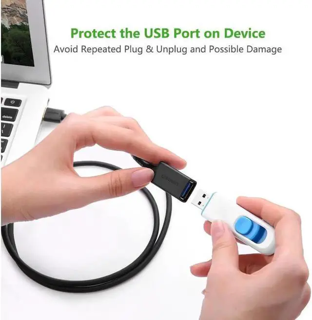 Alt view image 4 of 6 - USB Extension Cable USB 3.0 High Speed Extender Cord Type A Male to A Female for Oculus VR, Playstation, Xbox,USB Flash Drive, Card Reader, Hard Drive,Keyboard, Printer, Scanner,Camera 5ft/1.5m