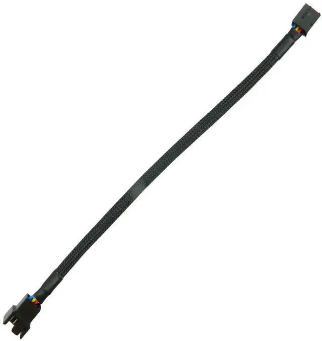 Alt view image 4 of 5 - Aomopro10PCS 4-Pin PWM Fan Splitter Cable 1 to1 Sleeved Braided Adapter Computer PC Fan Extension Power Supply Cable Converter Cord Wire Compatible with Computer ATX Case 4-Pin/3-Pin Cooling Fan Cable