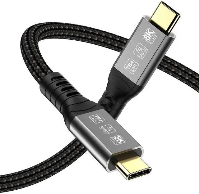 Main image of AOMOPROING USB 4 Cable for Thunderbolt 4 Cable 3.3ft, 40Gbps USB C Thunderbolt Cables, 240W USB-C to USB C Cable Support 8K 60Hz Video, Compatible with Thunderbolt 4/3, USB4/3, Type C