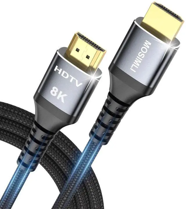 Main image of 8K HDMI Cable 6FT, High Speed 48Gbps HDMI 2.1 Cord, Support 8K@60Hz & 4K@120Hz, HDR10+, SBTM, 12bit, 3D, eARC, Dolby Atmos, DTS:X, HDCP 2.3 for TV, Monitor, Apple TV, Roku, Soundbar, PS5, Xbox