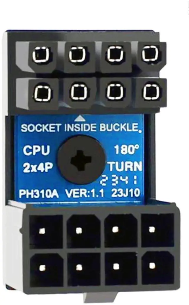 Main image of Aomoproing  CPU 8 Pin Power Adapter 180 Degree Steering Connector for Desktop Graphics Card Mainboard to Reduce The Height of Power Cord (PH310A)