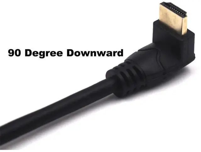 Alt view image 3 of 7 - AOMOPROING 2 Feet 48Gbps HDMI 8K@60Hz Ultra HD Cable, Up Angle Male to Down Angle Male HDMI 2.1 High Speed Shield Cord for Xbox TV PS4 PS5 Switch, Support 4K@120Hz, 3D Dynamic HDR