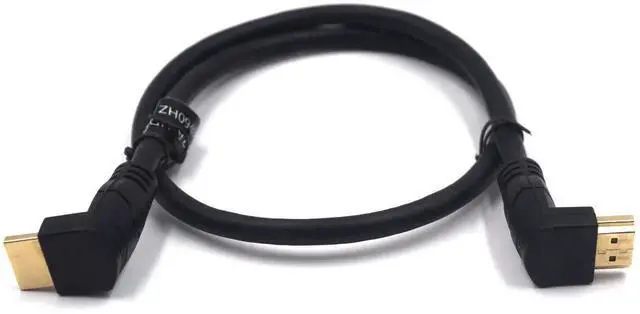 Main image of AOMOPROING 2 Feet 48Gbps HDMI 8K@60Hz Ultra HD Cable, Up Angle Male to Down Angle Male HDMI 2.1 High Speed Shield Cord for Xbox TV PS4 PS5 Switch, Support 4K@120Hz, 3D Dynamic HDR