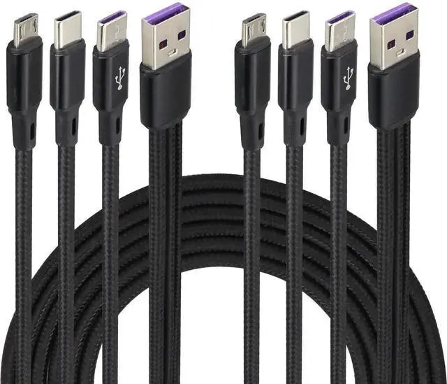 Main image of 2Pack/4Ft 3 in 1 USB 2.0 A Splitter Cable USB A 2.0 Male to Dual Type C Male+Micro USB Male Charge Cable Fast Charge,Compatible for Most Mobile Phones and Tablets Devices(Black-2Type C+1Micro)
Be the