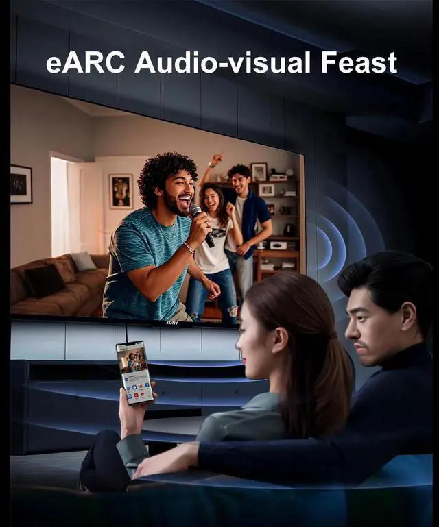 Alt view image 3 of 7 - 16K HDMI 2.2 Cable 3.3FT, 96Gbps Ultra High Speed 16K@60Hz 8K@120Hz 4K@480Hz HDMI Cord, HDCP 2.3 & HDR10 HDMI Cables for PS5/Xbox Series X|S/Roku TV/Gaming PC/Monitor/Blu-ray/Projector