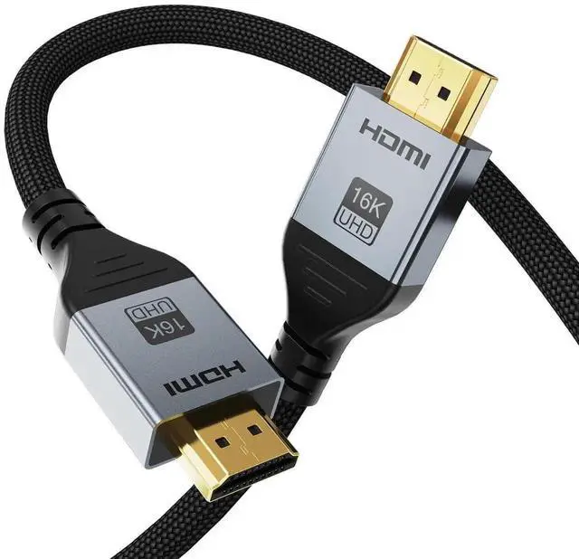 Main image of 16K HDMI 2.2 Cable 10FT, 96Gbps Ultra High Speed 16K@60Hz 8K@120Hz 4K@480Hz HDMI Cord, HDCP 2.3 & HDR10 HDMI Cables for PS5/Xbox Series X|S/Roku TV/Gaming PC/Monitor/Blu-ray/Projector