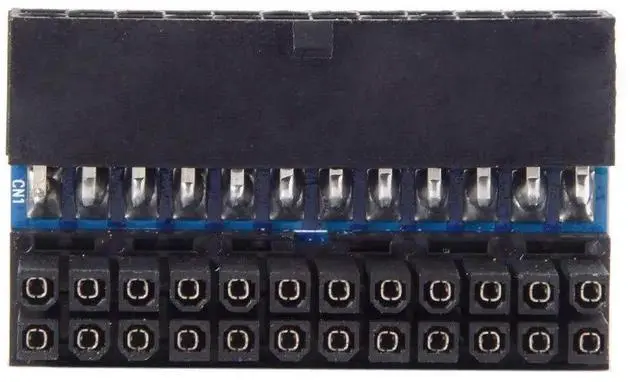 Alt view image 7 of 7 - Aomoproing  ATX 24Pin Female to 24pin Male 90 Degree Power Adapter Compatible for Mainboard Motherboard Desktops PC Supply