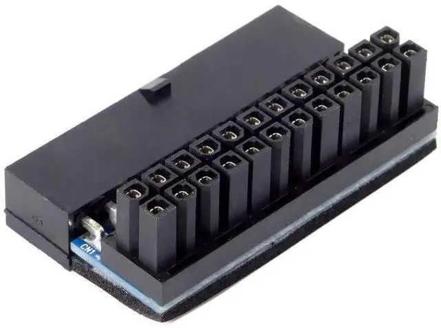 Alt view image 5 of 7 - Aomoproing  ATX 24Pin Female to 24pin Male 90 Degree Power Adapter Compatible for Mainboard Motherboard Desktops PC Supply