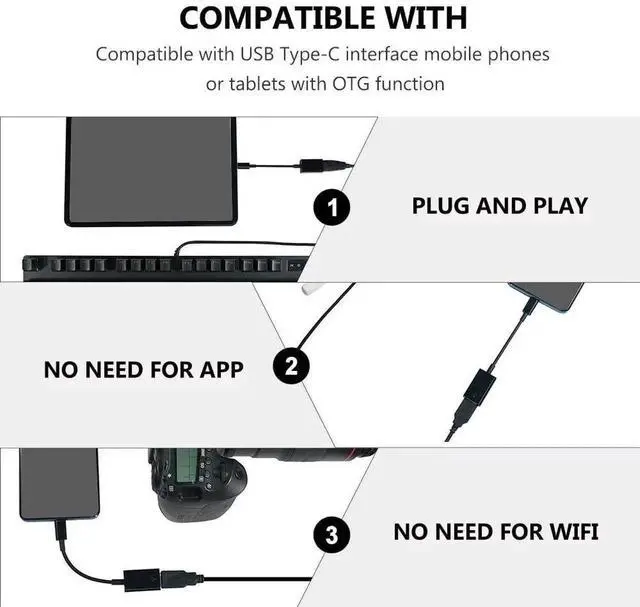 Alt view image 5 of 7 - Aomoproing USB C to USB Adapter,2 Pack USB Type C Male to USB 3.0 A Female OTG Cable Converter Compatible with MacBook Pro/Air 2020 2019, Pad Pro 2021, Samsung Galaxy S21 S20 S20+ Ultra Note 10 Black