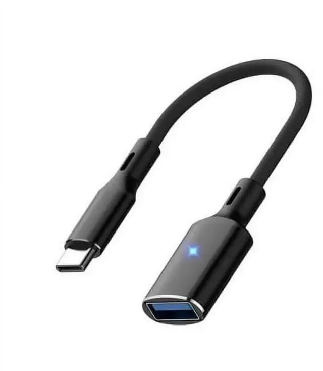 Alt view image 3 of 7 - Aomoproing USB C to USB Adapter,2 Pack USB Type C Male to USB 3.0 A Female OTG Cable Converter Compatible with MacBook Pro/Air 2020 2019, Pad Pro 2021, Samsung Galaxy S21 S20 S20+ Ultra Note 10 Black