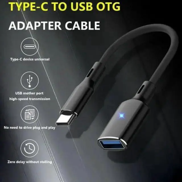 Alt view image 2 of 7 - Aomoproing USB C to USB Adapter,2 Pack USB Type C Male to USB 3.0 A Female OTG Cable Converter Compatible with MacBook Pro/Air 2020 2019, Pad Pro 2021, Samsung Galaxy S21 S20 S20+ Ultra Note 10 Black