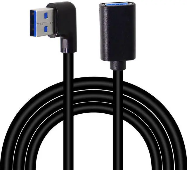 Main image of Aomoproing USB 3.0 Extension Cable 3.3Ft Type A Male to A Female Extension Cord Data Transfer Extender Cable for USB Flash Drive/Hard Drive (Black-Right Angle)