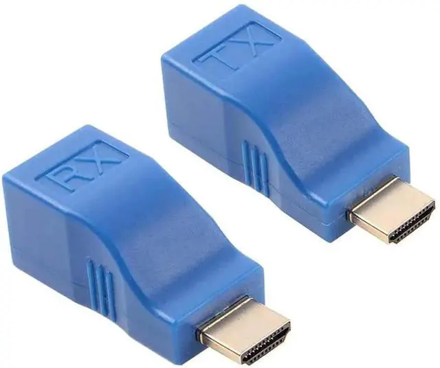 Main image of AOMOPROING HDMI Extender Adapter HDMI to RJ45 Ethernet Network Converter Over by Cat5-e/6 Cable Splitter 1080p up to 30m/98ft Repeater for HDTV HD TV DVD PS4 STB