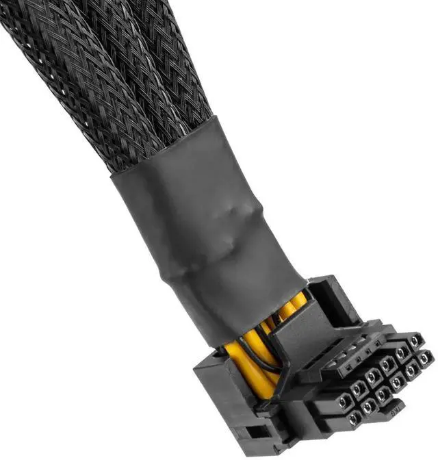 Alt view image 5 of 6 - 16Pin GPU Cable to 3X 8 Pin Pcie Extension - 16AWG PCIE 5.0 12VHPWR 600W 90 Degree Right Angle 16 Pin 12+4Pin Supply Adapter for RTX 4090 4080 3090TI 4070Ti Graphics Card (Type A)