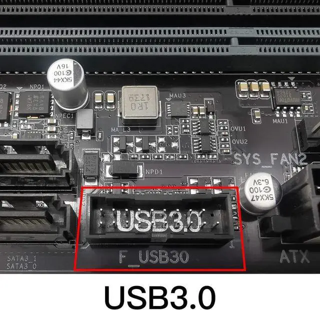 Alt view image 4 of 6 - Aomoproing USB 3.0 (3.1 Gen 1) Internal (19-Pin) Header to USB 3.1/3.2 Type-C (20-Pin) A-Key Front Panel Adapter