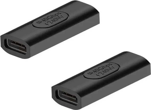 Main image of Aomoproing 240W USB C Female to Female Adapter, 40Gbps USB C Coupler, 8K@60Hz Video Display for Switch, Tablet, iPad, MacBook, Thunderbolt 4/3 (2Pack)
